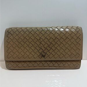 Bottega Veneta Taupe Intrecciato Wallet